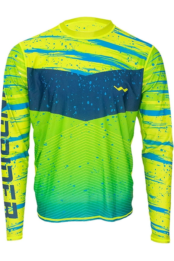 Long Sleeve Fishing Shirts for Men UPF 50+ Sun Protection with Mesh Sides Stain Resistant and Moisture Wicking