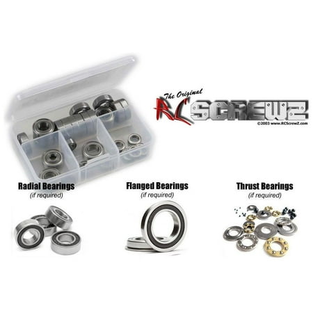Associated Wheel - RC Screwz Rubber Shielded Bearing Kit for Associated RC10B64D 1/10th 4wd