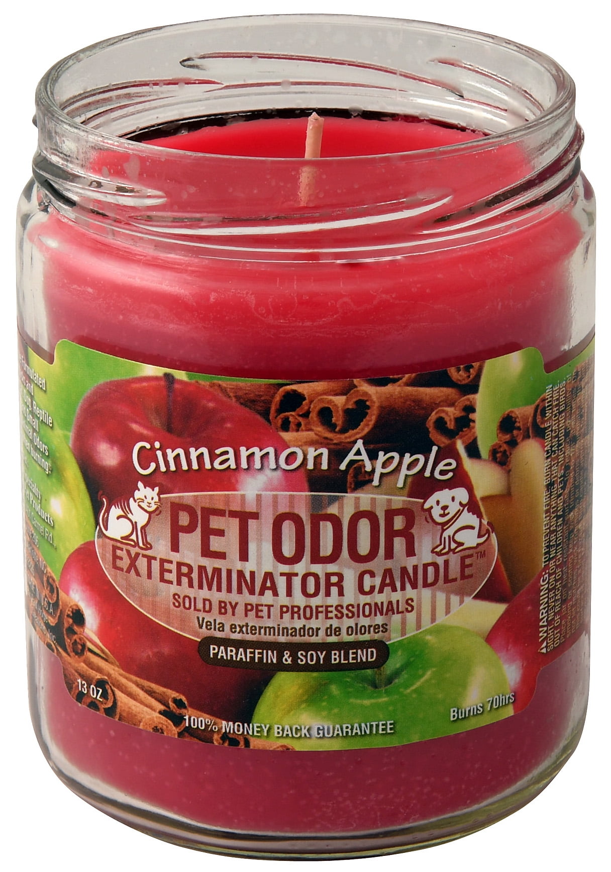 Pet Odor Exterminator Candle, Cinnamon Apple