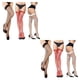thumbnail image 1 of Qarigey 3 pares de medias de red para mujer, conjunto de estudiantes, suministros de disfraces de fondo de poliéster, calcetines largos 2piezas, 1 of 4
