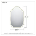 thumbnail image 4 of QR5175-Quoizel Lighting-Camille - Mirror - 36.5 Inches high Brushed Nickel Finish, 4 of 5