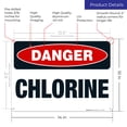 thumbnail image 3 of Danger Chlorine Sign, OSHA Danger Sign,, 3 of 5