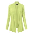 thumbnail image 1 of Made By Johnny MBJ WSK904 Womens Open Front Draped Knit Shawl Cardigan XXXL Yellow, 1 of 3