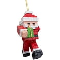 thumbnail image 5 of Pixelated Santa Claus Gamer Christmas Tree Ornament Retro Video Game 80's Pixel Gaming, 5 of 8