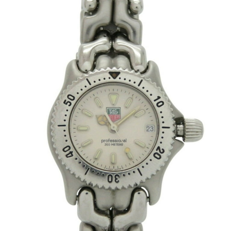 Pre-Owned TAG Heuer Sel S99.008M Stainless Steel Cream Quartz