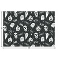 thumbnail image 2 of Halloween Photo Backdrop 7x5ft - Vintage Gothic with Skeleton Bat and Pumpkin, 2 of 2