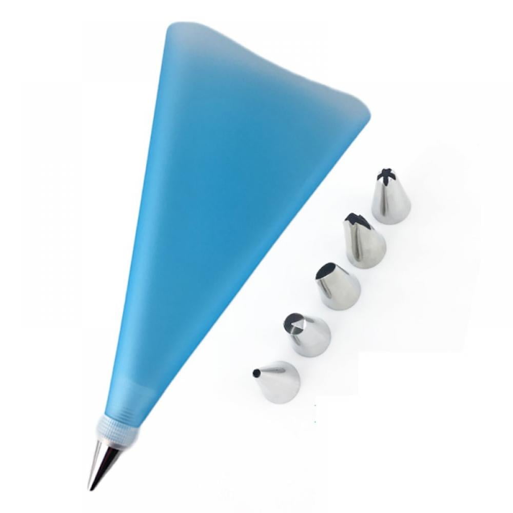 Piping Bag and 6 Nozzle Supplies Kit Baking Supplies Cupcake Icing Tips