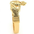 thumbnail image 5 of Men's Classic Claddagh Ring In Solid 14k Yellow Gold, 5 of 6