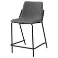 thumbnail image 5 of Earnest Upholstered Counter Chair Grey (Set of 2), 5 of 12