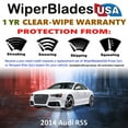 thumbnail image 2 of 2014 Audi RS5 Beam Wiper Blades Wipers w/1yr Warranty (Set of 2) (WiperBladesUSA), 2 of 5