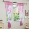 thumbnail image 4 of Walbest Home Door Window Balcony Modern Luxury Flower Printed Sheer Tulle Voile Curtain (One piece), 4 of 7