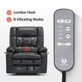 thumbnail image 5 of MCombo Large Dual Motor Power Lift Recliner Chair Sofa with Massage and Heat for Big Elderly People, Infinite Position, USB Ports, Faux Leather R7891 (Black, Large-Wide), 5 of 10