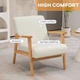 thumbnail image 4 of HOMCOM Fauteuil d'Appoint Moderne Mi-Siècle pour Salon Chambre, 4 of 10