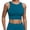 Navy, variant on Women's Built In Padded Top Racerback Vest Sports Bra Open Back White M