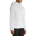 Time and Tru Women's Packable Puffer Jacket with Hood