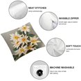 thumbnail image 6 of Decorative Flower Pillow Cover Pillow Cases with Invisible Zipper Square Pillowcase Accent Cushion Case Handmade Toss Pillow Cover for Sofa Bedroom Car Gray, 6 of 7