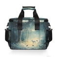 thumbnail image 7 of FORMRS Insulated Cooler Bag 24 Cans Capacity Soft Leakproof Lunch Box with Side Pockets, Night Forest Scene, 7 of 7