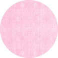 thumbnail image 1 of Ahgly Company Indoor Round Abstract Pink Contemporary Area Rugs, 8' Round, 1 of 4