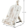 thumbnail image 2 of MyGift Whitewashed Cutting Board Style Cookbook Holder with Kickstand, 2 of 7