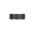 thumbnail image 6 of Men's Black Zirconium 6 MM Flat Edge Ring for Men - Size 8.5, 6 of 8