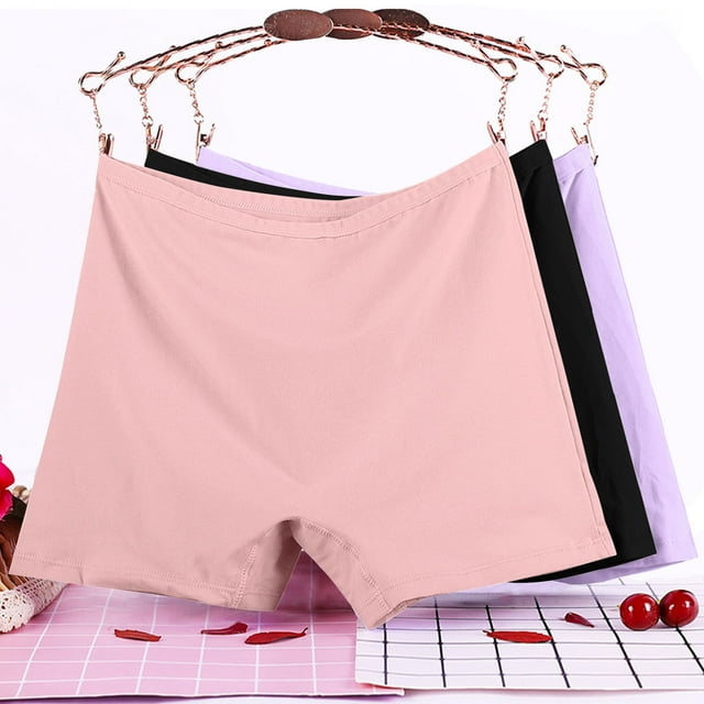 Under 10,'Plus Size Leak Proof Underwear, High Waist, Solid Color, XL-6XL, Breathable, For Workout, Daily Use, Quick Dry, Seamless' Everyday Essentials|Cotton,Black,Sopatenor