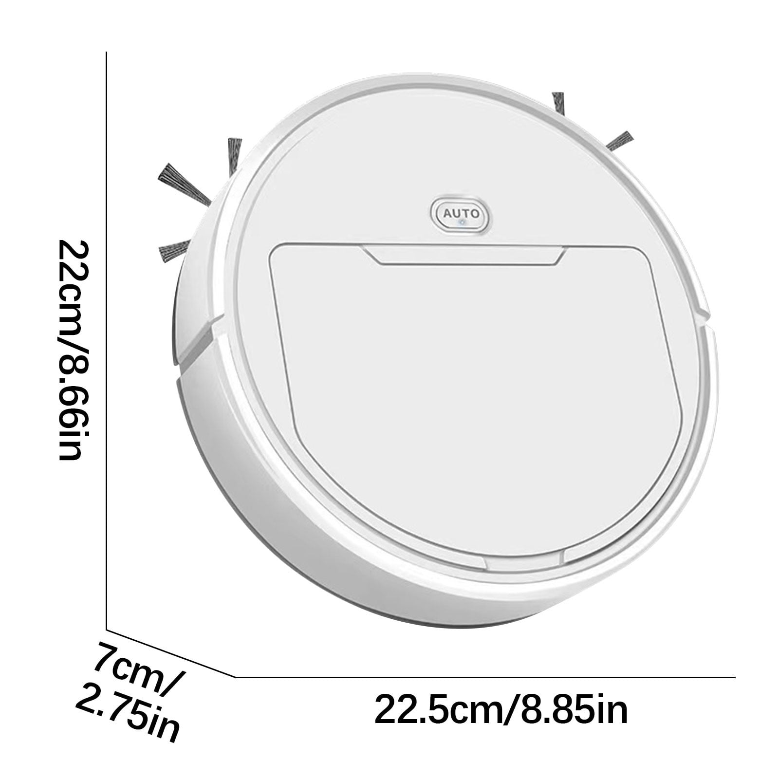 Automatic Sweeping Robot Vacuum with Smart Navigation and Mopping Function, Self-Charging Robotic Floor Cleaner for Hardwood Tile Carpet, Efficient Obstacle Avoidance and Washable Mop Pads