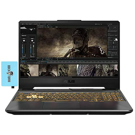 ASUS TUF F15 Gaming & Entertainment Laptop (Intel i5-10300H 4-Core, 8GB RAM, 512GB m.2 SATA SSD + 1TB HDD, GTX 1650, 15.6" Full HD (1920x1080), WiFi, Bluetooth, Win 10 Home) with Hub
