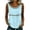 Sky Blue, variant on Bosfbaoi Tank Tops for Women Sleeveless Lace Trim Scoop Neck Blouses Loose Fit Casual Summer Tops