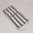 thumbnail image 6 of 2-Piece Outdoor Lounge Chair Cushion Set with Removable Water-Resistant Covers, High-Density Foam for Patio Furniture, Adjustable Straps – Gray and White Design, 6 of 9