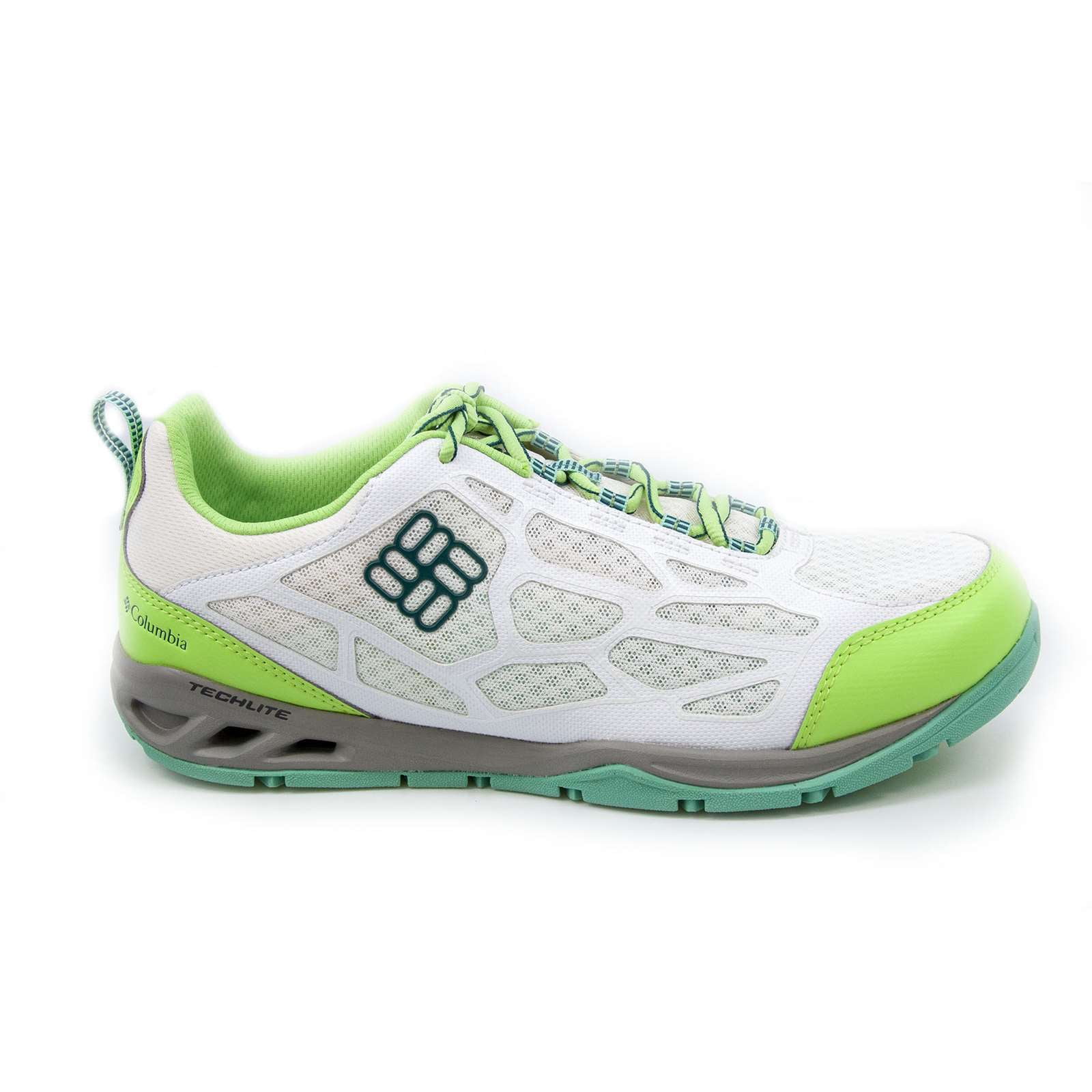 Columbia Women's Megavent Fly Hiking Shoes, White \ Deep Wave,6.5 M US