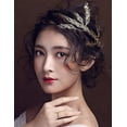 thumbnail image 2 of Bridal Leaf Tiara Crown Branches Headband Vintage Queen Goddess Leaf Hair Vine Wedding Prom Pageant Festival Hair Jewelry for Women and Girls, 2 of 8