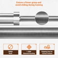 thumbnail image 6 of Riedhoff 2 inch x 7 ft Olympic Barbell Bars, for Weightlifting & Powerlifting, Silver, 6 of 9