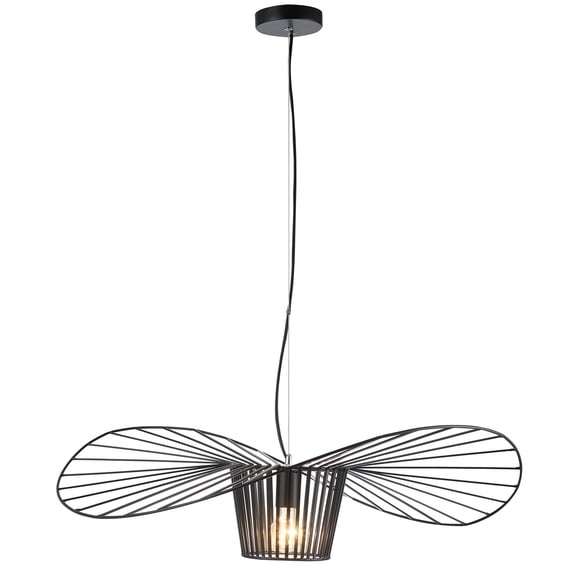 Bethel International Single Pendant Lighting Black Iron