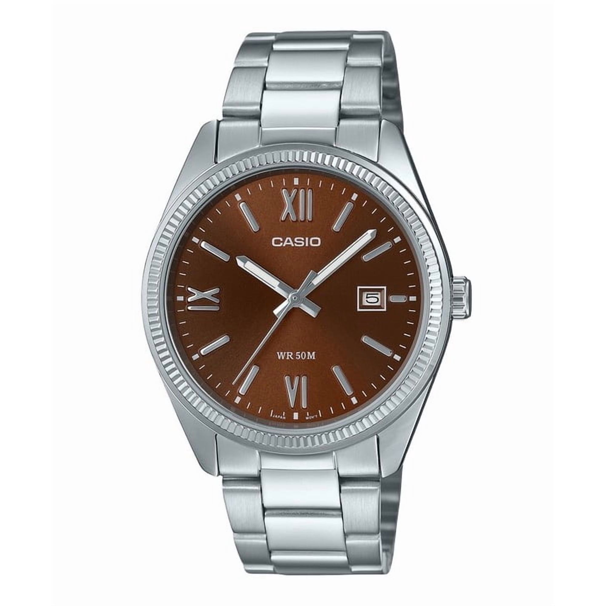 Casio Men’s Stainless Steel Analog Watch Brown Dial - MTP-1302DD-5AVDF