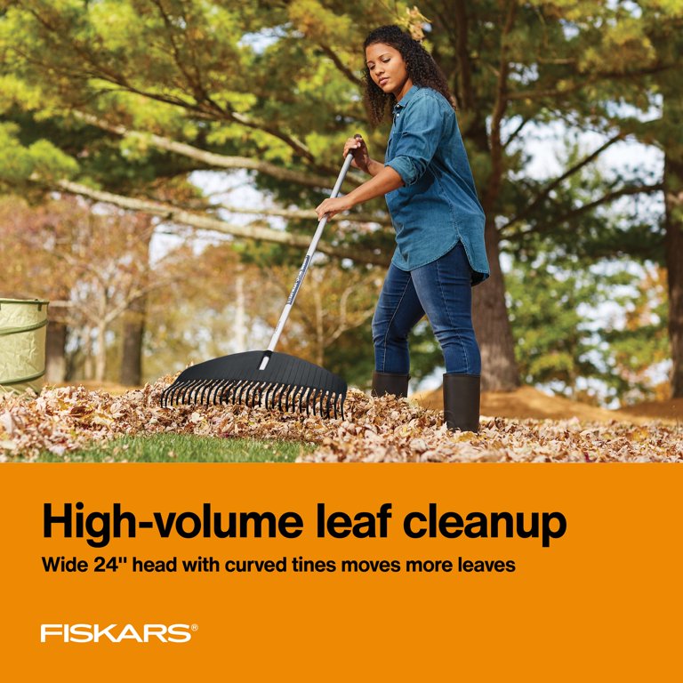 Fiskars 67 in Poly Leaf Rake with Aluminum Handle photo 8