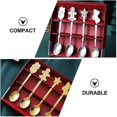 thumbnail image 5 of Christmas Gathering Dessert Lovely Xmas Pendant Spoons Christmas Dessert Spoon Stainless Steel Spoons Spoon Xmas Stainlessred, Gold, Silver2set, 5 of 5