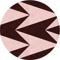 thumbnail image 1 of Ahgly Company Machine Washable Indoor Round Transitional Pink Area Rugs, 4' Round, 1 of 7