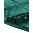 thumbnail image 5 of Agnes Orinda Women's Plus Size Velvet Skater Skirts High Waist Shiny Stars Suspender Skirt 4X Dark Green, 5 of 6