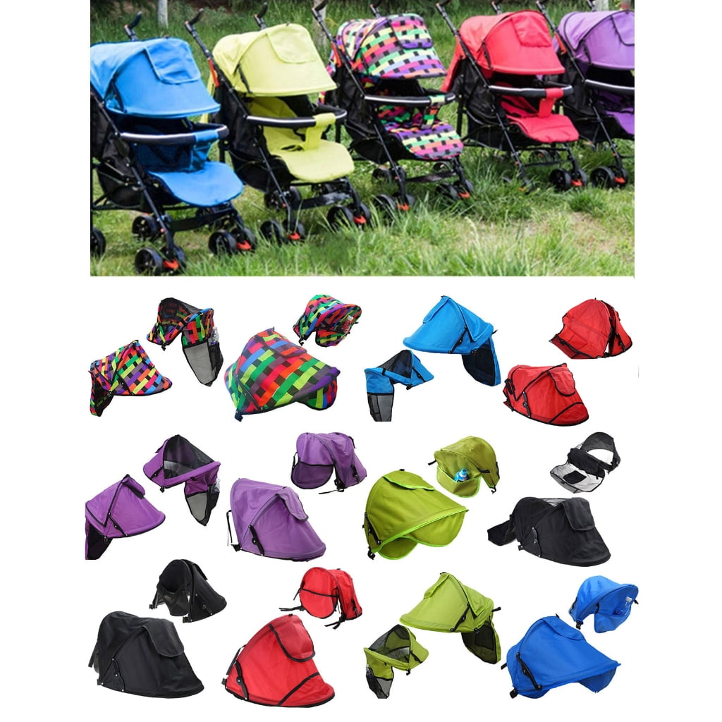 Sun Shade Cover Baby Strollers Pram Sun Tent Infant Pushchair Windproof Cover