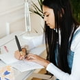 thumbnail image 4 of HOOWIFFY Back to School Wood Fountain Pen Black Stylish Writing Fountain Pens 1Pcs, 4 of 8