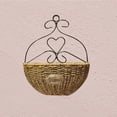 thumbnail image 4 of FRCOLOR Handmade Grass Hanging Flower Basket for Plant Display 7.5 Inches, 4 of 8