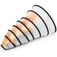thumbnail image 1 of Dog Cat Translucent Recovery Collars Protective Wound Surgery Pet Abs Plastic Cones Elizabethan Collar Black 1#, 1 of 7