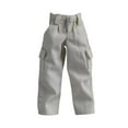thumbnail image 3 of Figura de acción a escala 1:12, ropa, pantalones de vestir, mini muñeca de tela, accesorios de vestuario de moda para figuras de muñecos masculinos de Blanco, 3 of 10