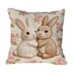 thumbnail image 2 of Uuiauoio Cute Animals Decorative Throw Pillow Cover , Animals Family Animals Outdoor Pillow Cases Square Standard Cushion Cover for Sofa Couch Bed Car 17.72x17.72 inch, 2 of 6