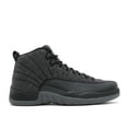 thumbnail image 2 of Air Jordan 12 Retro Wool Men's Shoes Dark Grey/Metallic Silver  852627-003, 2 of 3