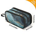 thumbnail image 4 of FORMRS Pencil Case with 3 Compartments Zipper Pouch, Elementary School Level and up, Black Marble, 4 of 8