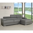 thumbnail image 4 of US Pride Furniture Gabriel Contemporary Bonded Leather 2-Pc Right Facing Sectional Sofa Set, S0064, 4 of 5
