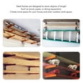 thumbnail image 4 of Lumber Storage Metal Rack, Wide Application 460 Pounds Bearing Wall Mount Wood Rack 4Pcs  for Pipes for Indoor, 4 of 8