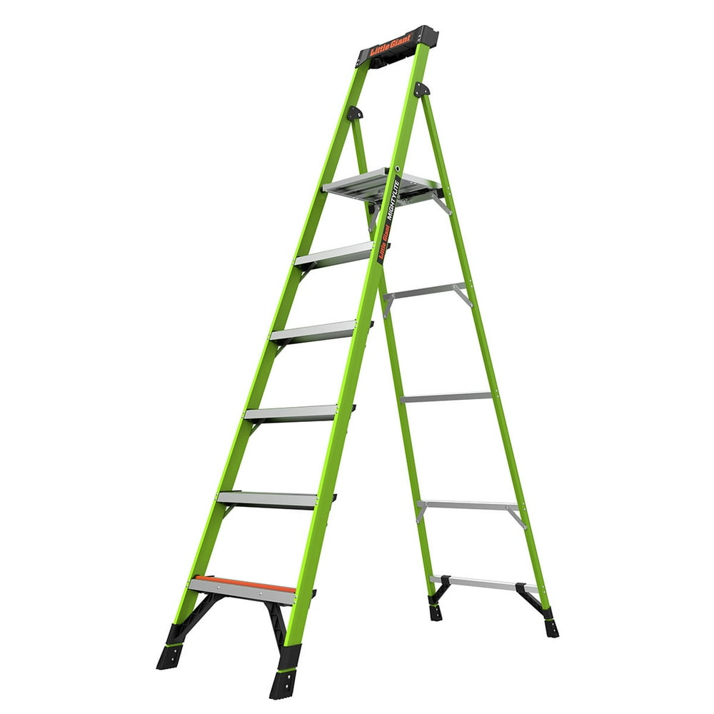 Little Giant MightyLite, 8', 300 lbs. Rated, Fiberglass, 6 Step