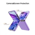 thumbnail image 6 of for Motorola Razr 60 / Motorola Razr 2025 Case with Front Tempered Glass Screen Protector, Ultra Slim Hard PC Anti-Scratch Drop Protective Shock Absorption Phone Cover - Colared, 6 of 9